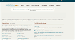 Desktop Screenshot of fanfiktion.de